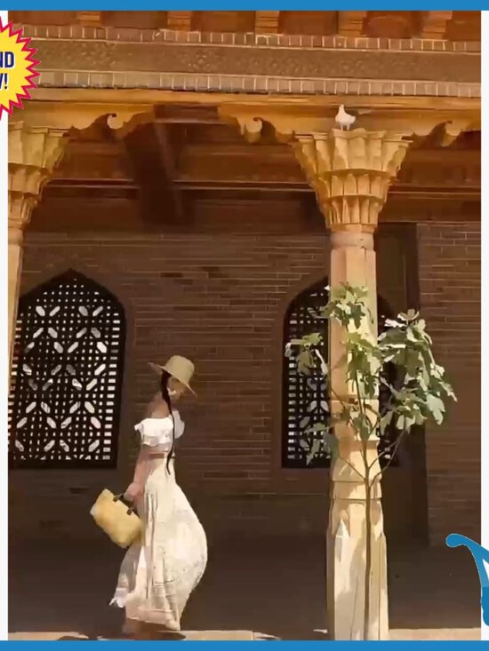 Crochet Maxi Skirt High Waist A-Line Floral Eyelet Lace Beach Cover Up - Picture 7 of 7